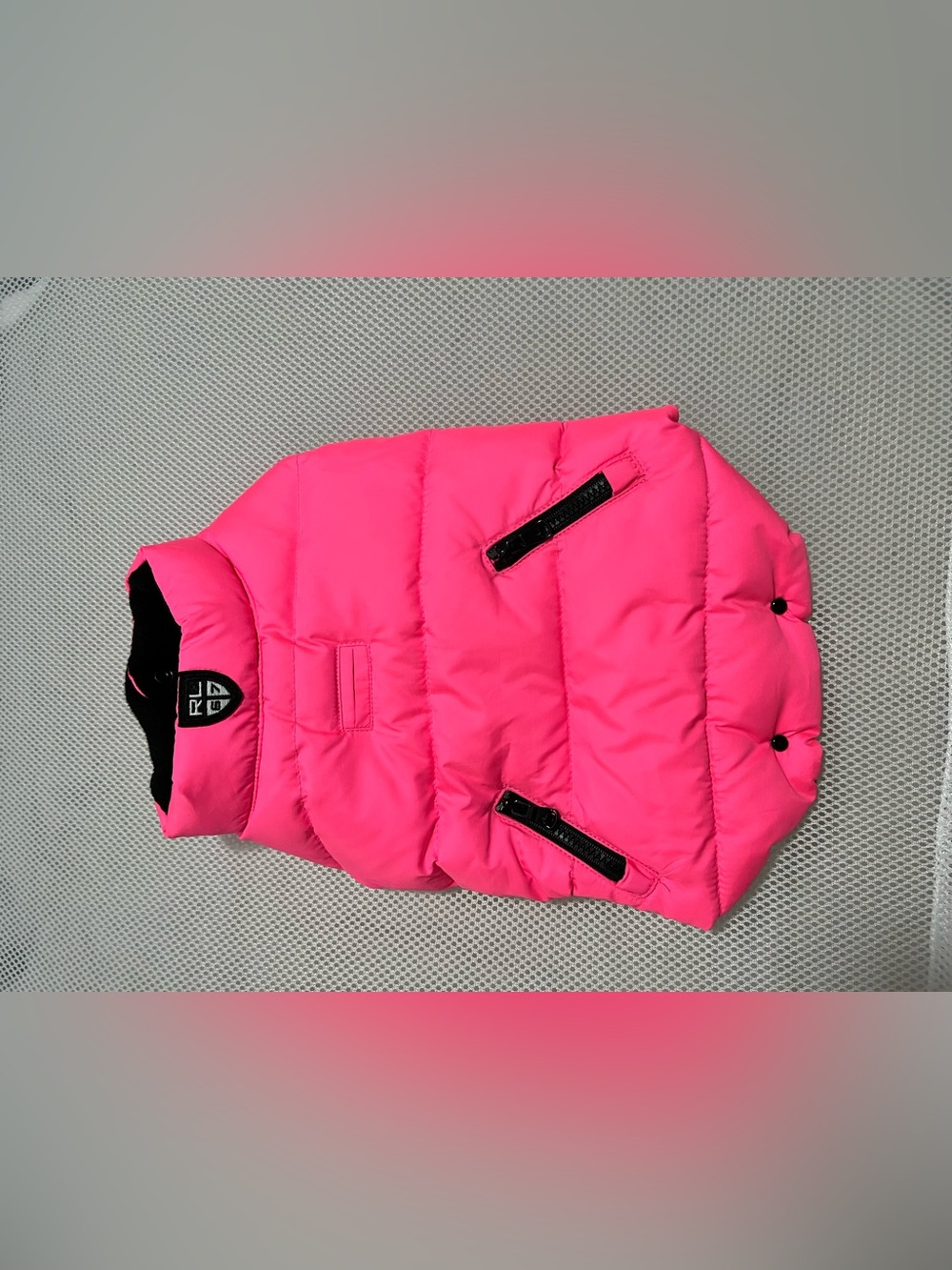 Polo Ralph Laure Dog puffer vest EUC
